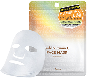 soarsome(ソアソーム) GOLD VC FACE MASK ゴールドVCフェイスマスク 7枚入り